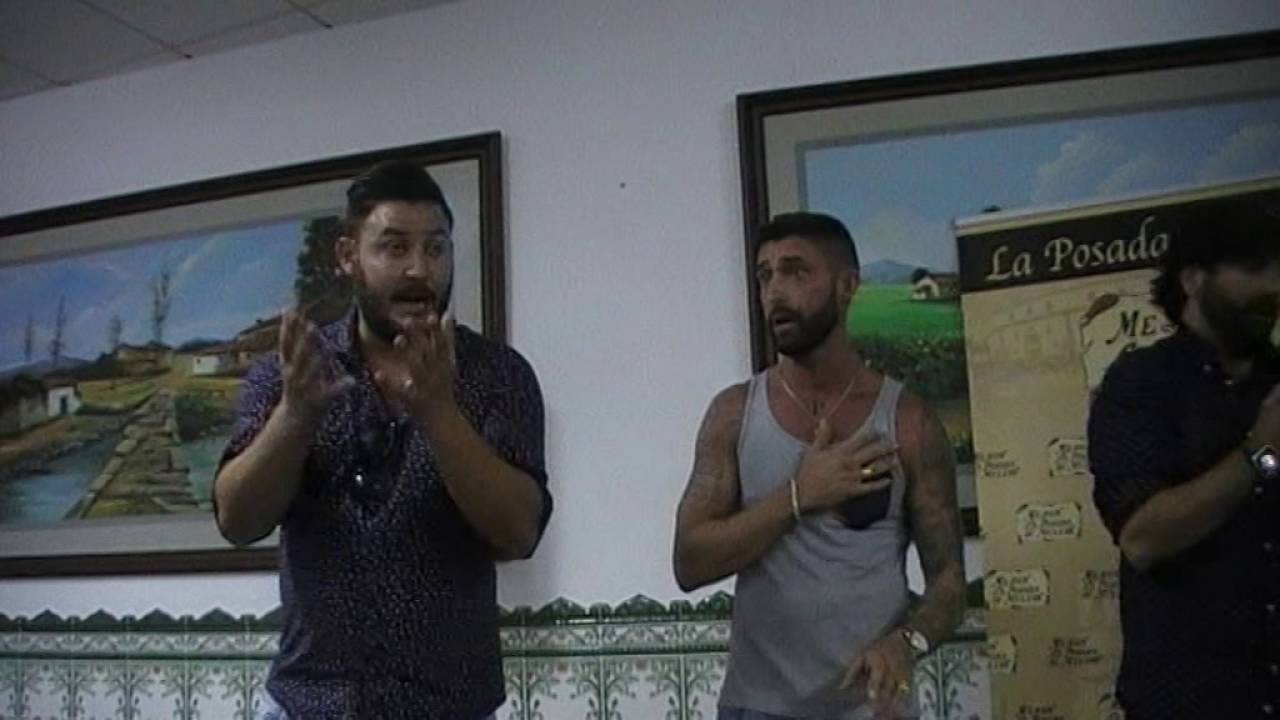 Perico, Ramoni, Zeus, Pellejo y Cateto  Presentación Los Duendes Coloraos
