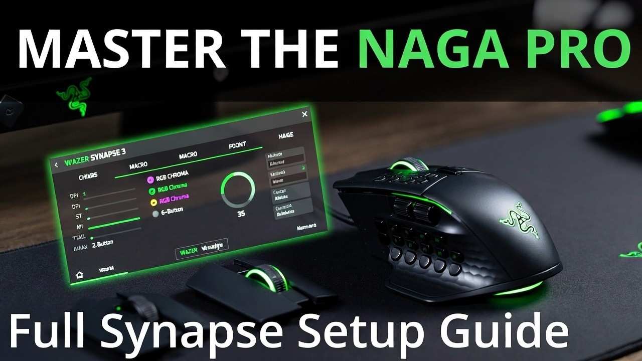 RAZER Naga Pro – All Settings, DPI, RGB, Macros & Wireless Setup