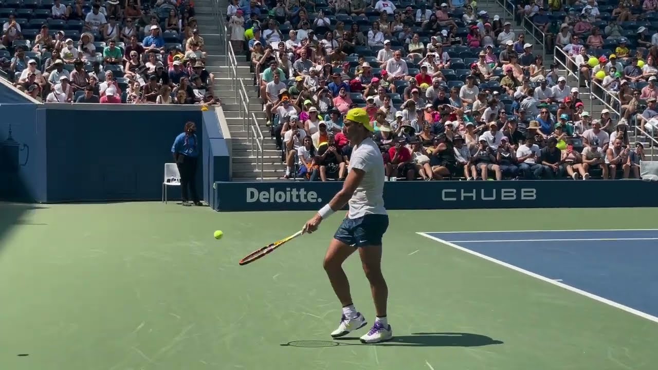 Rafael Nadal - US Open 2022 open practice clips