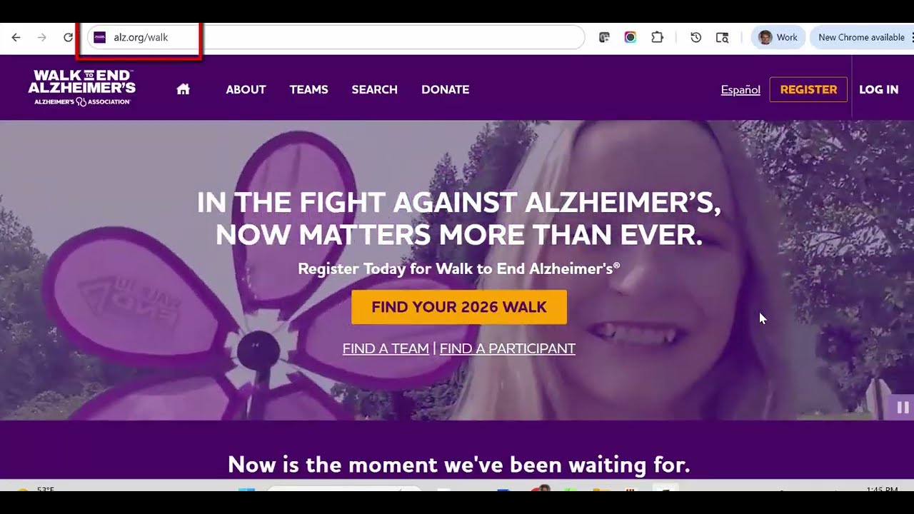 How to Register for Walk to End Alzheimer's