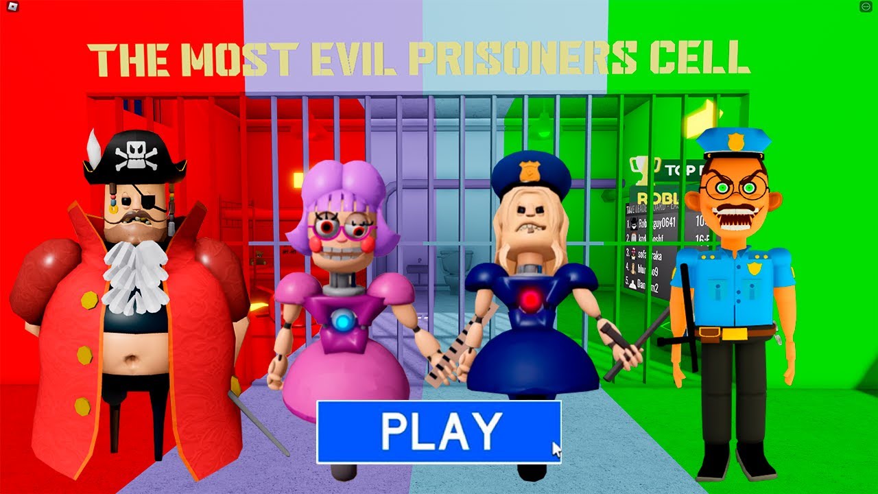 CAP'N BARRY VS ANI-TRON VS POLICE GIRL VS POLICE COP? OBBY Full Gameplay #roblox