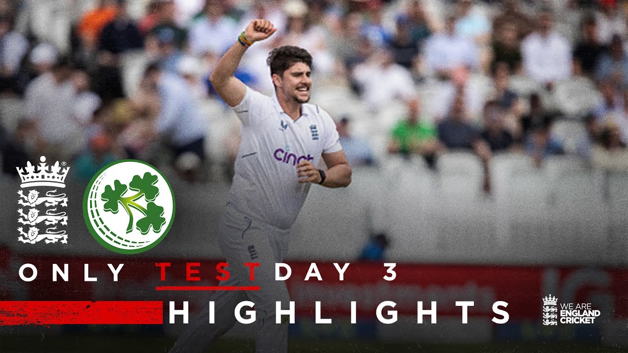 Tongue Takes 5-Fer In 10-Wicket Win | Highlights - England v Ireland Day 3 | LV= Insurance Test 2023