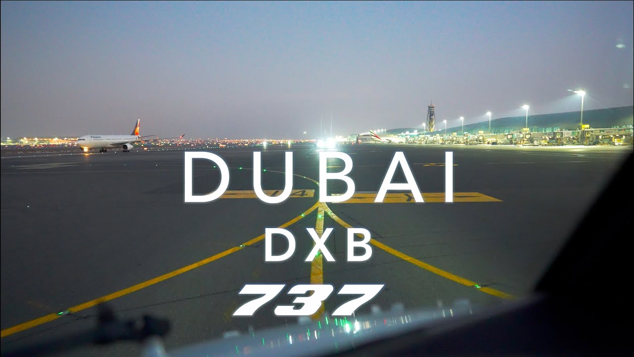 DUBAI | BOEING 737 TAKEOFF 4K
