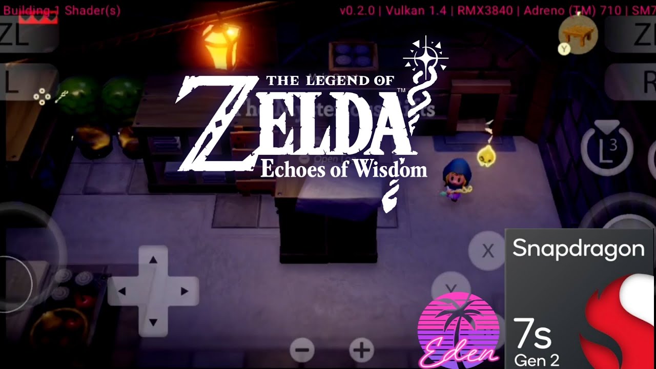The Legend of Zelda Echoes of Wisdom - Eden v0.2.0 rc1 - Snapdragon 7s Gen 2 Realme 12 Pro+