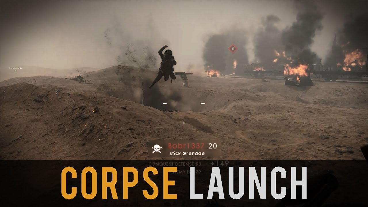 Corpse Launch Montage - Battlefield 1