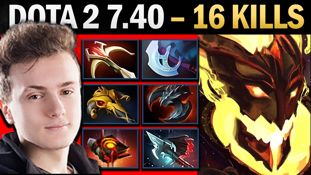 Shadow Fiend, профессиональный керри с 1000 GPM и Manta — геймплей Dota 2