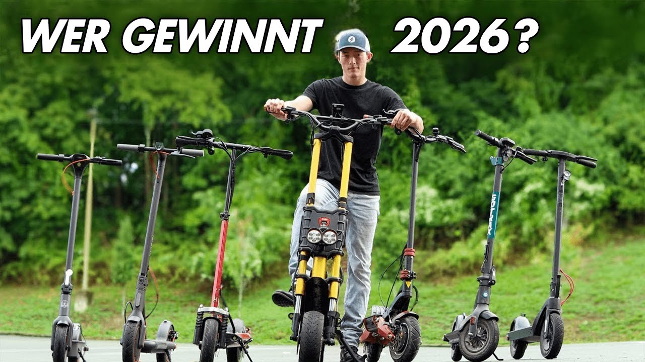 Die besten E-SCOOTER im Vergleich 2026! ► Top 5 E-Scooter mit Straßenzulassung (400€ - 900€)