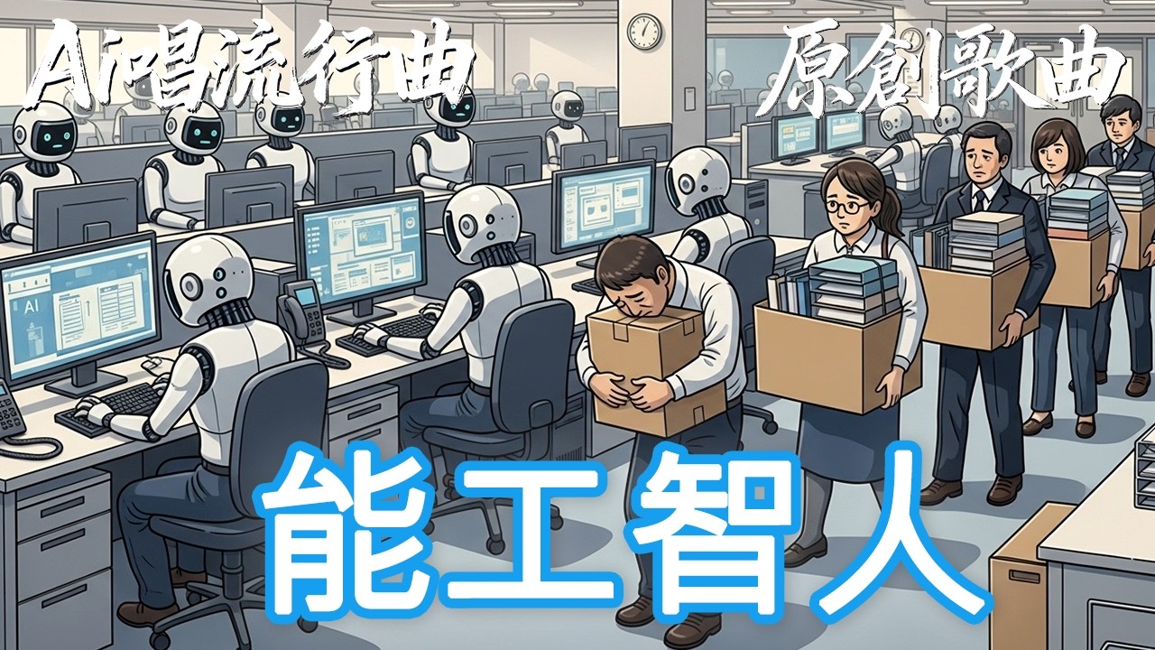 【AI原創歌曲】《能工智人》Ai男聲演唱 [二] 粵語廣東歌 | 原創作品 | 音樂作品 | 粵語流行曲 | 人工智能 | OpenClaw | 小龍蝦