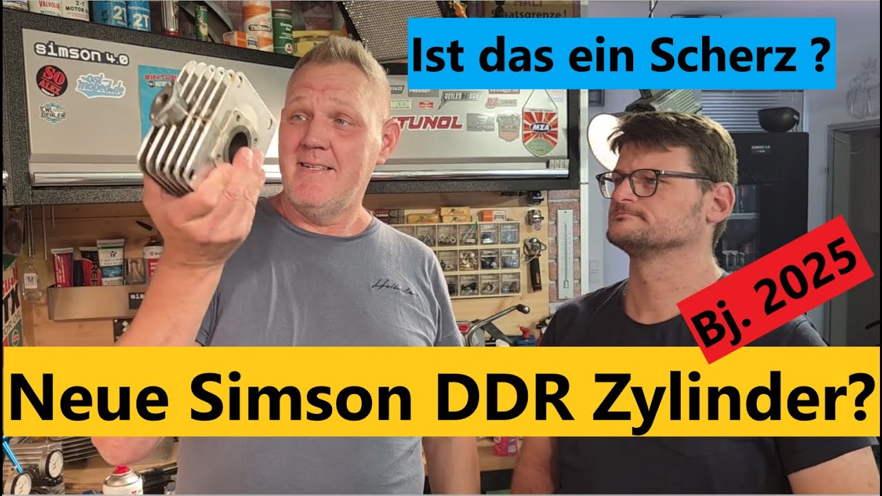 Neue Produktion DDR Simson Zylinder Bj. 2025 ? Das ist doch wohl ein Scherz ?