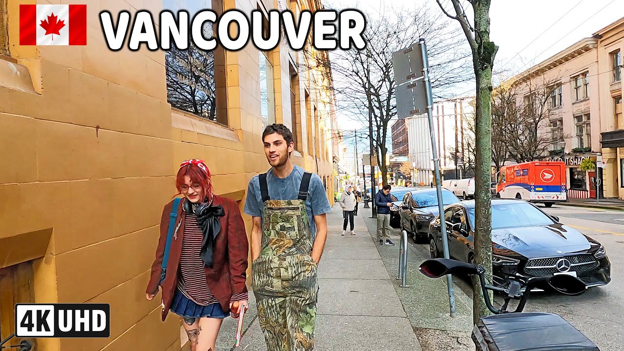 🇨🇦 【4K】 Downtown Vancouver & North Vancouver. BC, Canada. Relaxing Walk.