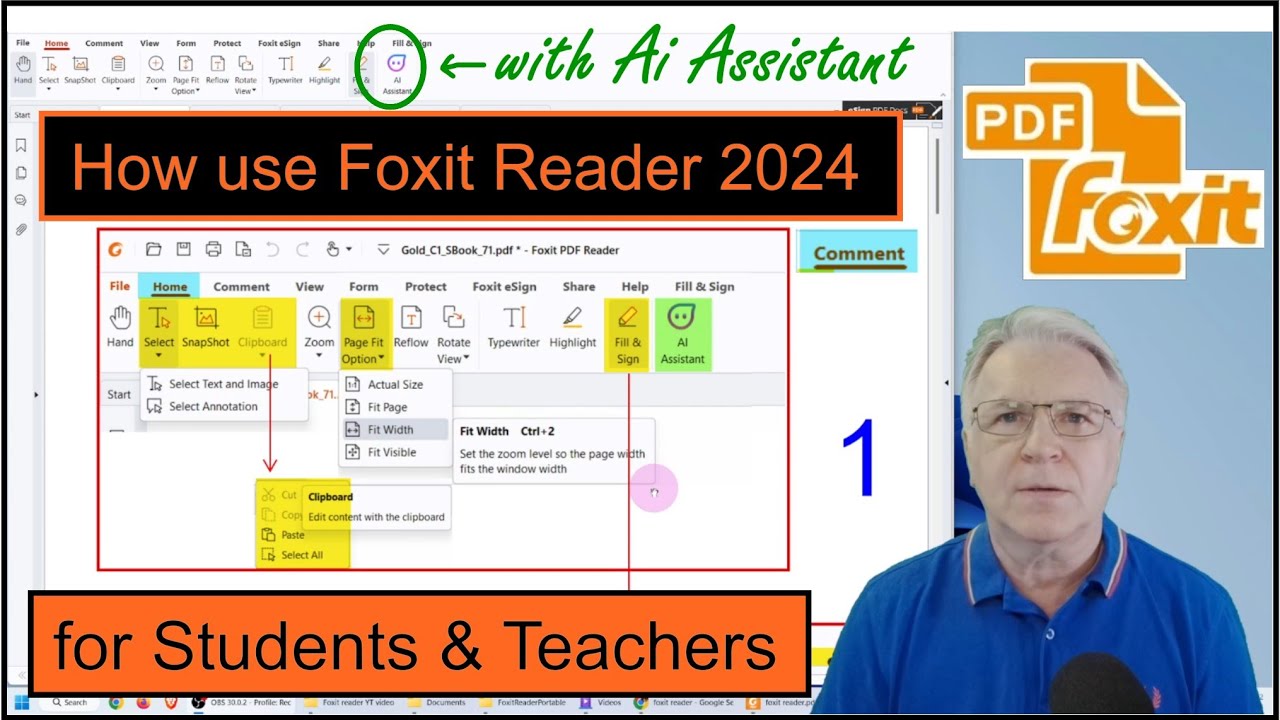 Лучший бесплатный PDF-ридер — Foxit Reader для начинающих