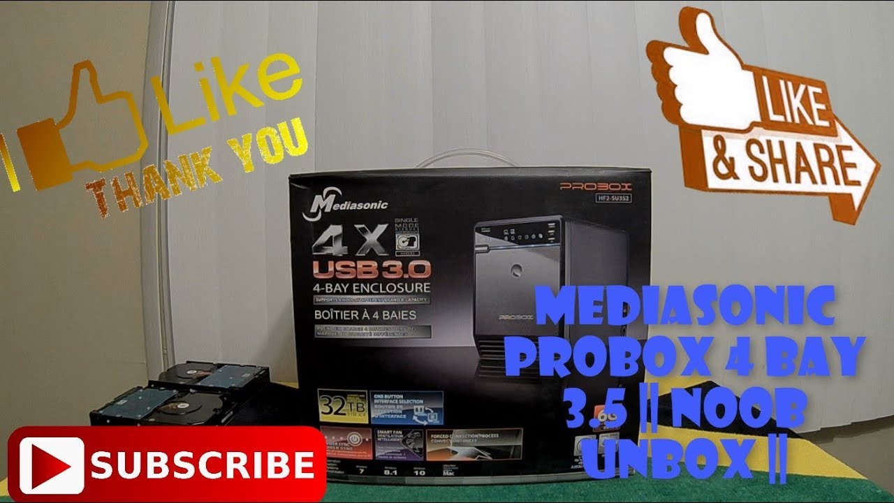 Mediasonic ProBox 4 Bay 3.5 || Noob Unbox ||