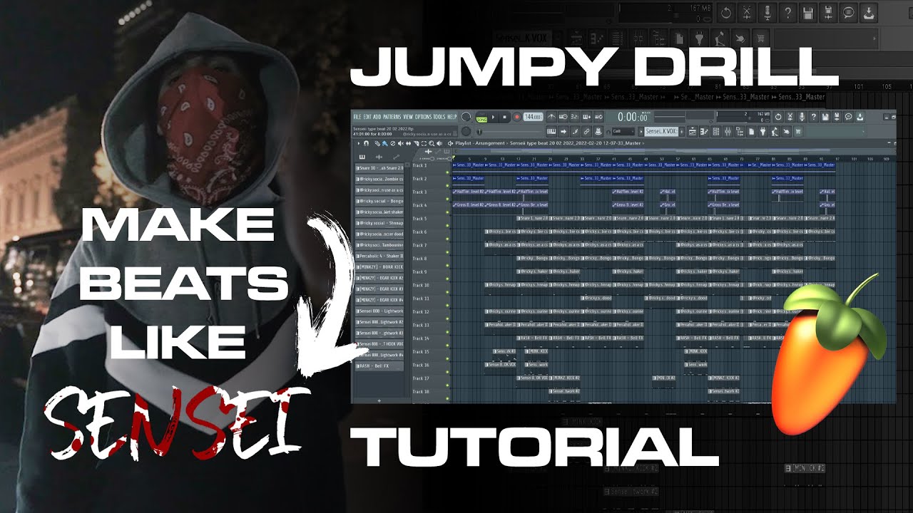 HOW TO MAKE JUMPY DRILL BEATS LIKE SENSEI (fl studio 20 tutorial)