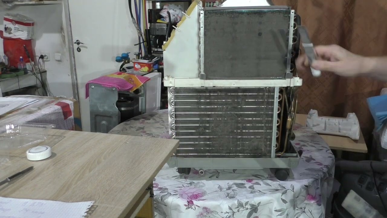 Очищаем теплообменники кондиционера #热交换器的清洗 #cleaning of heat exchangers