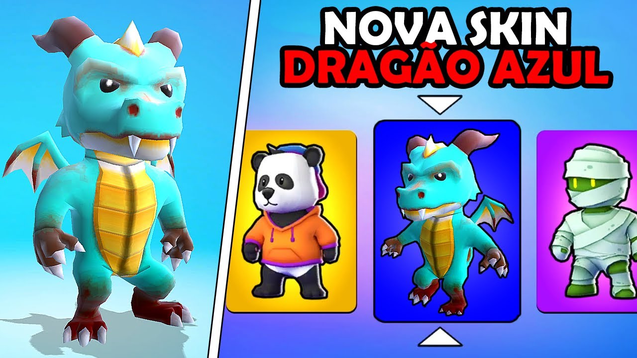 Stumble Guys JOGUEI COM UMA NOVA SKIN DO DRAGÃO