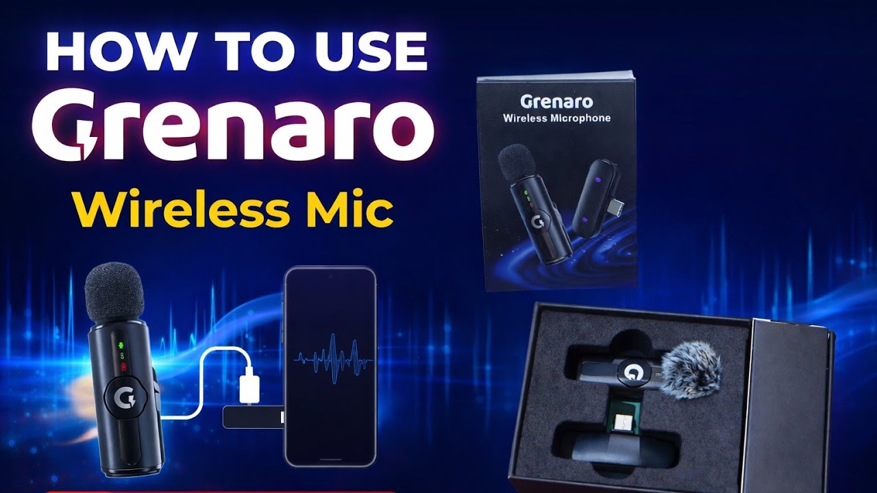 How to Use Grenaro Wireless Mic | Best Wireless Mic Under 800 | Full Setup Guide