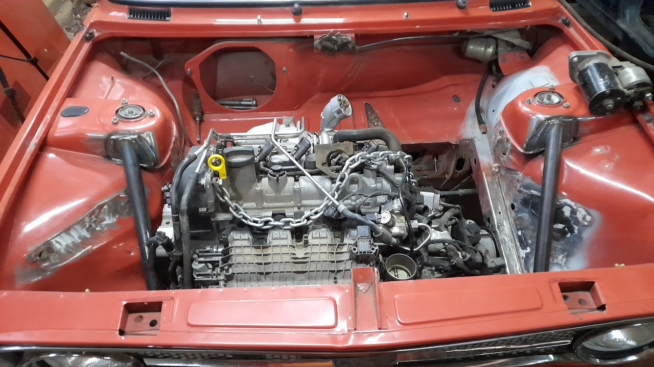 🚨👉Reforzamos la trompa del Fiat 128, para el motor VW Tfsi 1.4🚨⚡️