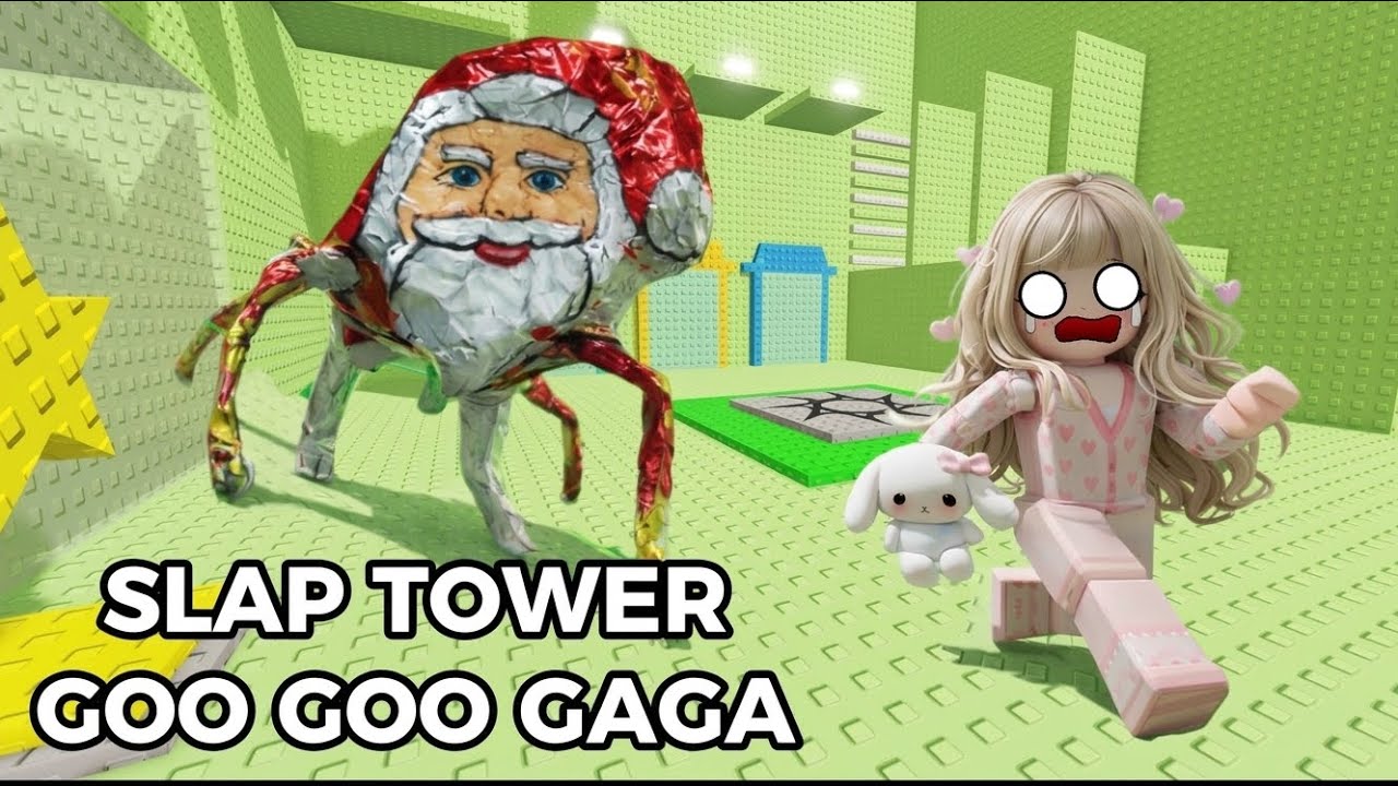 Bunny Thử Thách Chạy Tuột Quần Để Thoát Khỏi SLAP TOWER Ông Già GOOGOO GAGA Đáng Sợ Trong ROBLOX 😱😱