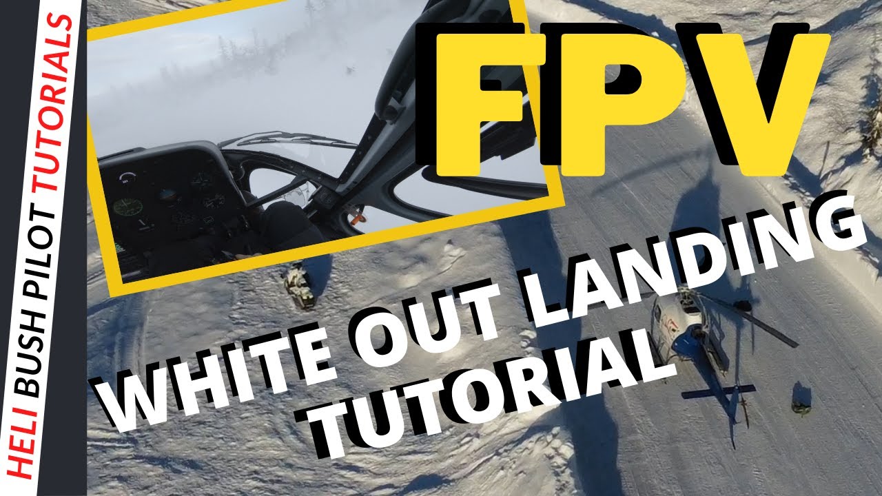 Helicopter WHITE OUT landing TUTORIAL, Airbus Helicopters H125