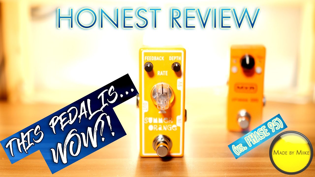 Honest Review: TONE CITY SUMMER ORANGE PHASER (vs. MXR Phase 95)