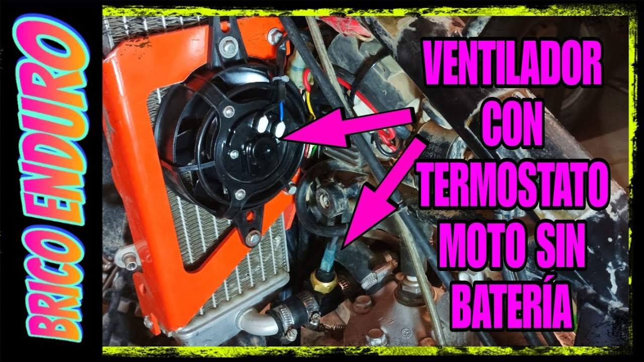 Como instalar un ELECTRO VENTILADOR en moto ENDURO sin bateria [ ktm exc 250 ]