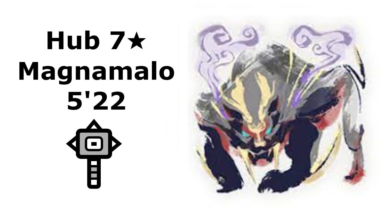 Monster Hunter Rise - Magnamalo Solo Speedrun in 5:22 with Hammer (Capture)