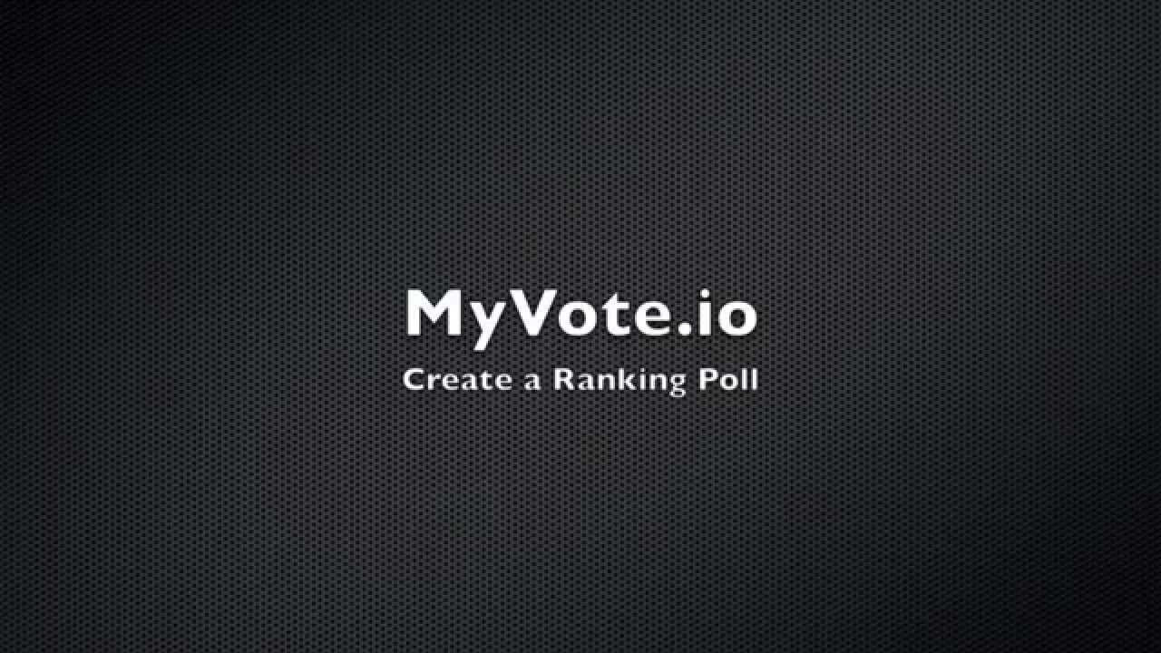 MyVote:  Create a Ranking Poll