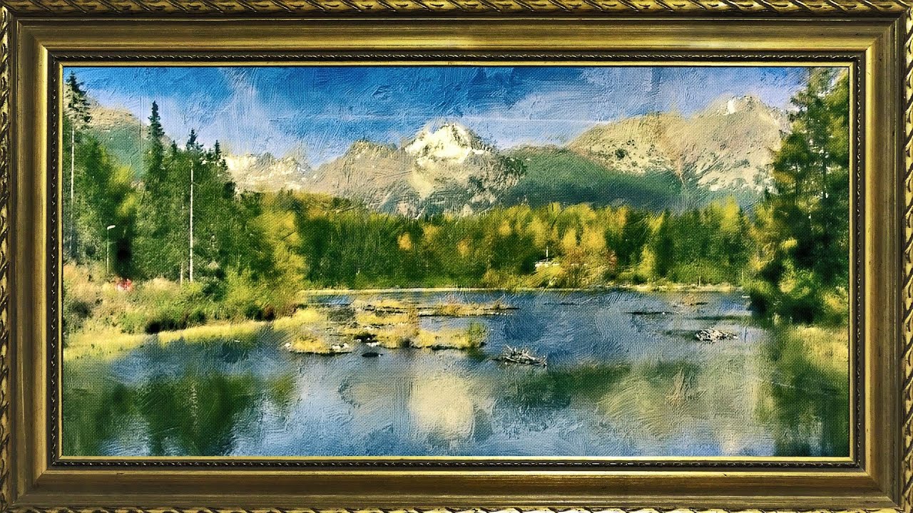 Beautiful Nature Painting | 10 Hours Framed Painting | TV Wallpaper