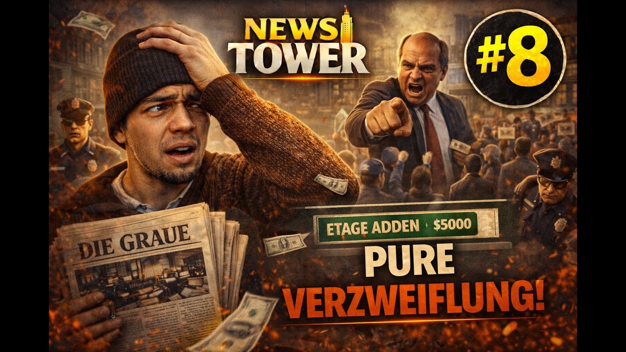 🗞️ News Tower #8 – Pure Verzweiflung! | Geld fehlt, Druck von allen Seiten