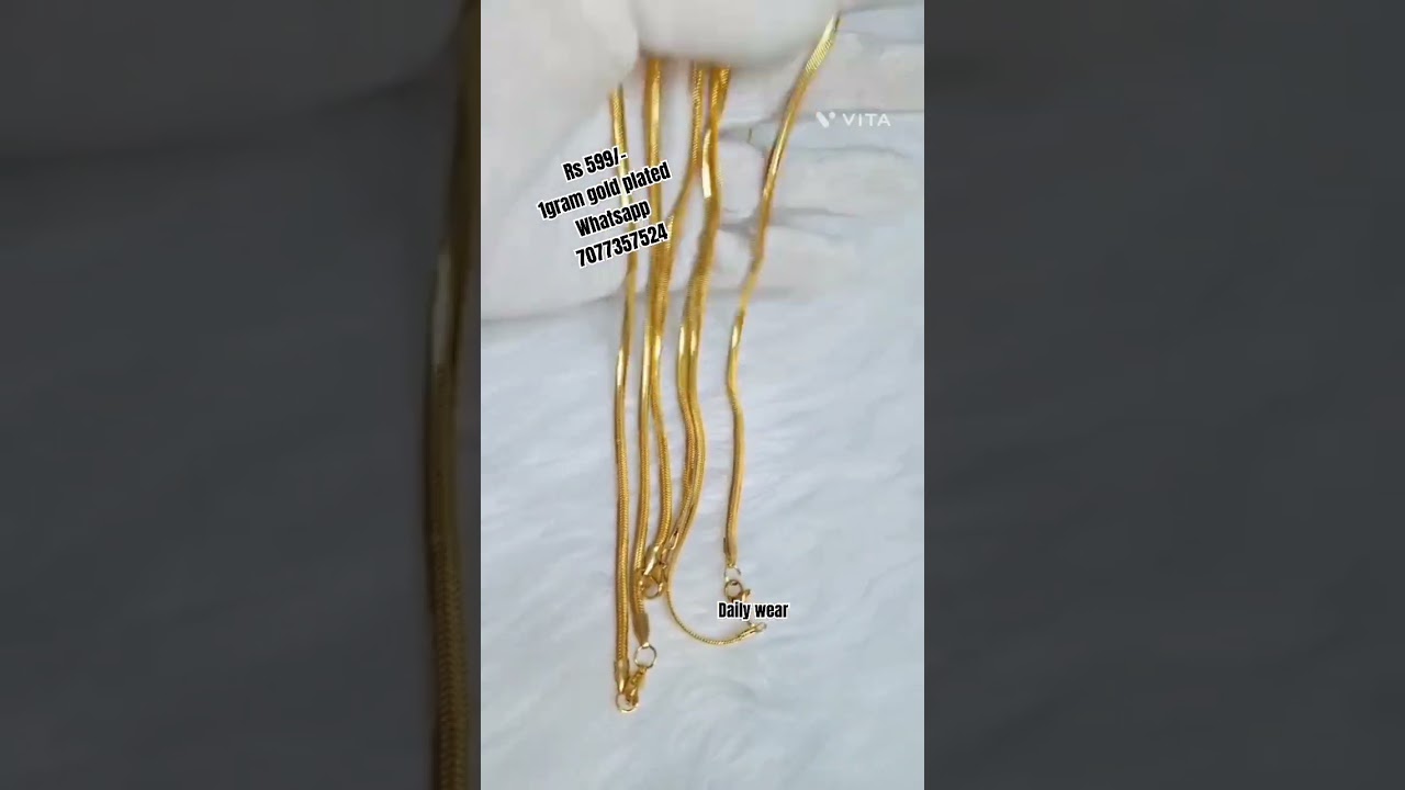 1gram gold plated daily wear chain collection #goldplatedchain #1gramgold #chaincollection #chain
