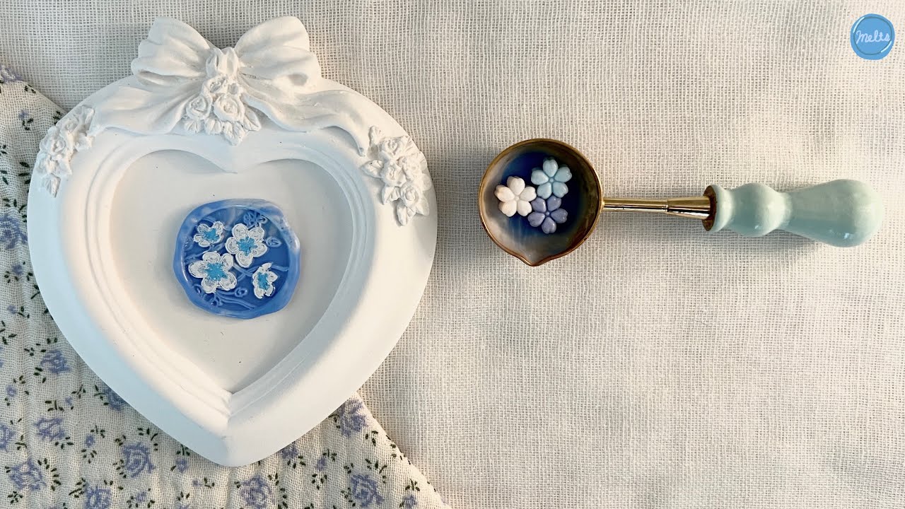 Запечатывание цветочным воском 🌷🌼🌻 Запечатывание цветочным воском ASMR
