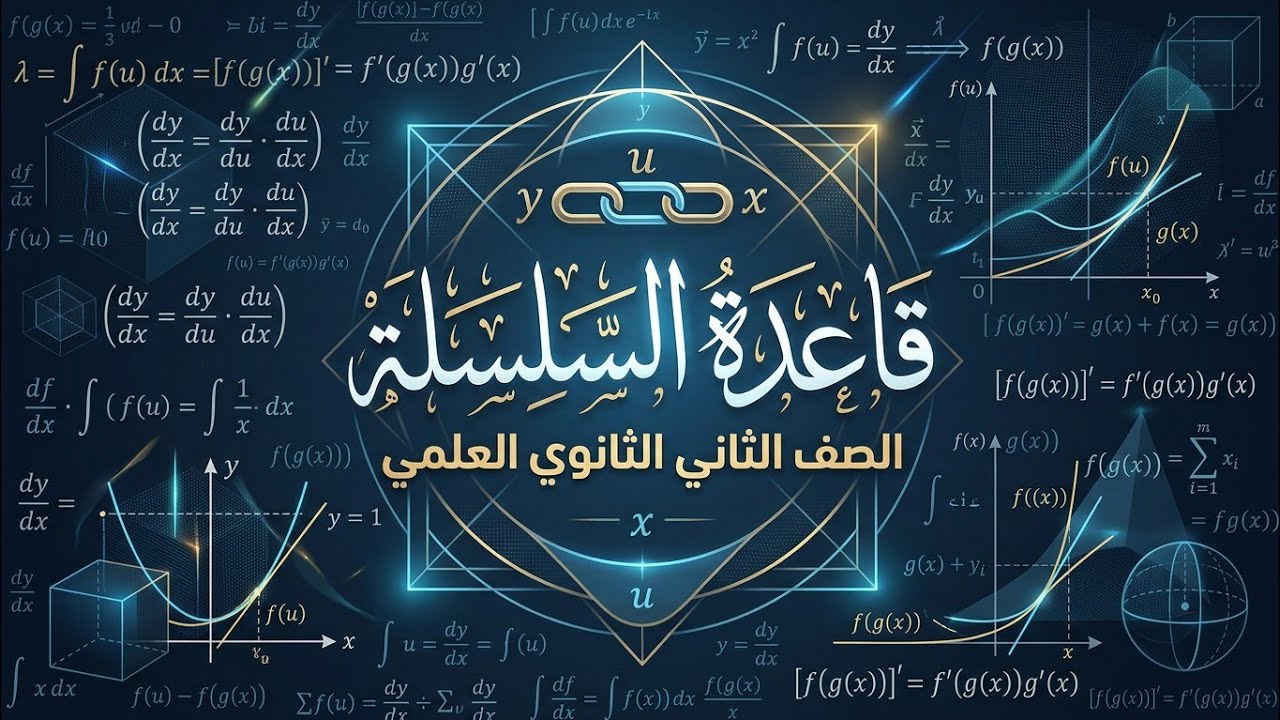 مشتقة داله الداله...... الثانى الثانوي العلمي