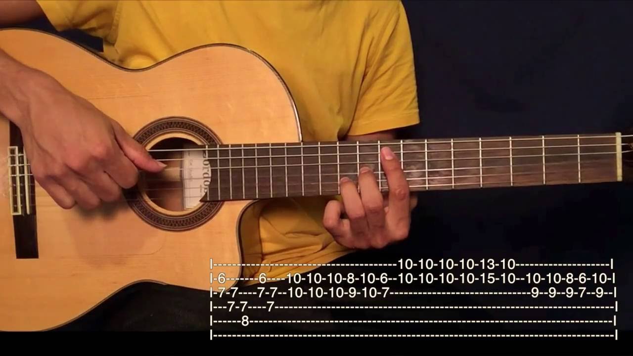 Cariño Bonito - Zambo Cavero Valz Peruano Tutorial Guitarra