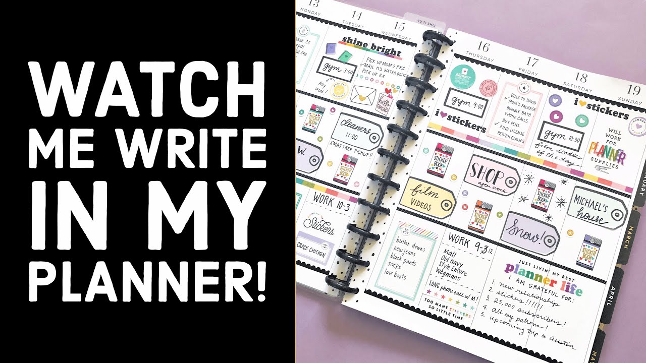 Plan With Me After the Pen! // Watch Me Fill Out my Big Happy Planner