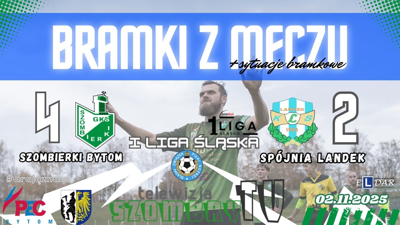 Szombierki Bytom - Spójnia Landek, 02.11.2025r., 15 kolejka I Liga Śląska
