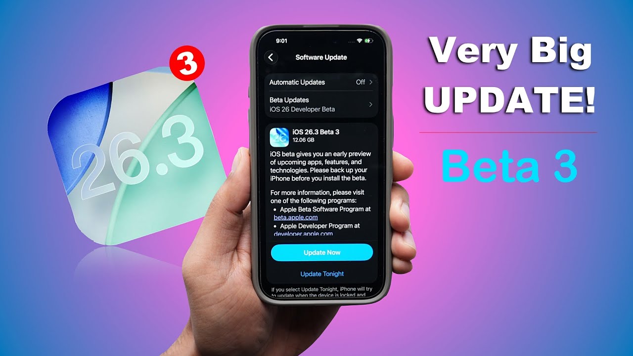 iOS 26.3 Beta 3 Released 🔥 | New Features, Performance, Battery Life (HINDI)