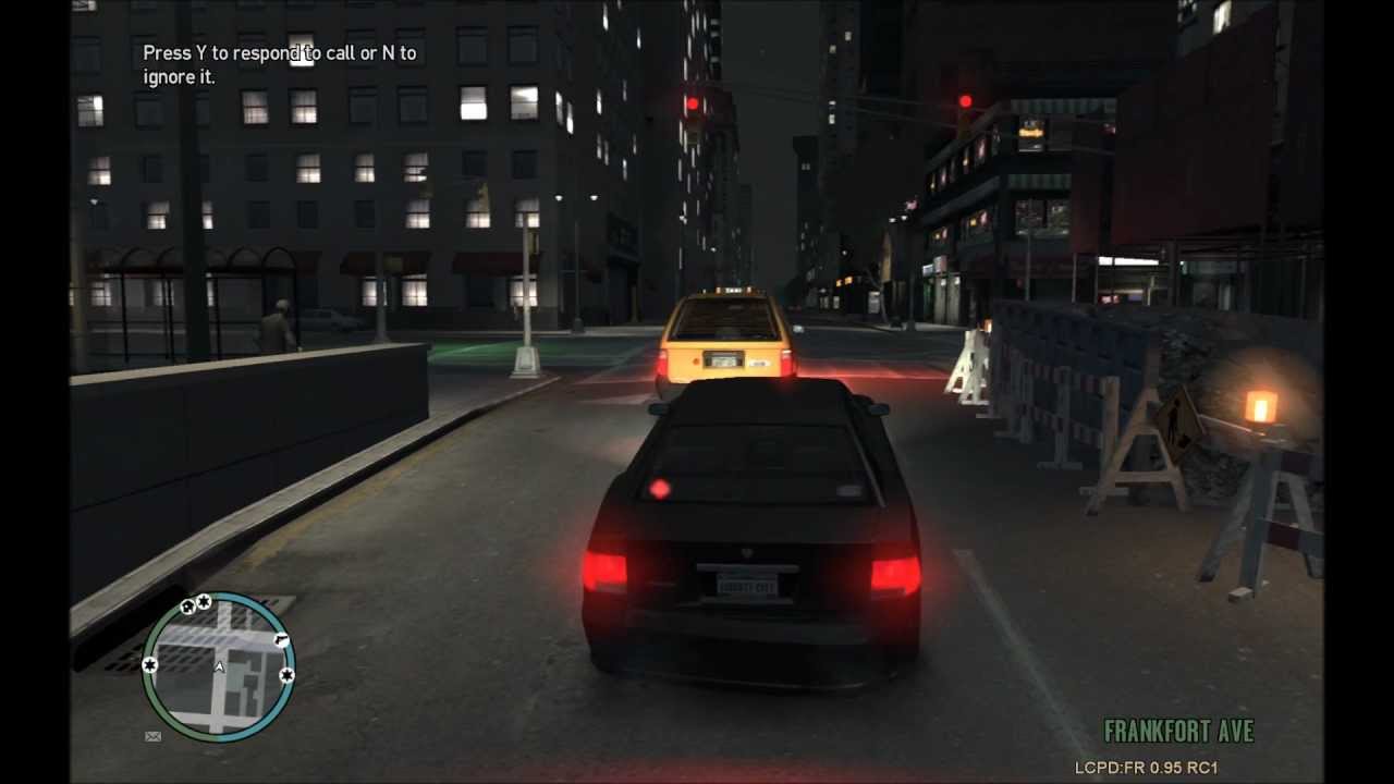 GTA IV - LCPD:FR - Car Chase Error 3 - HD