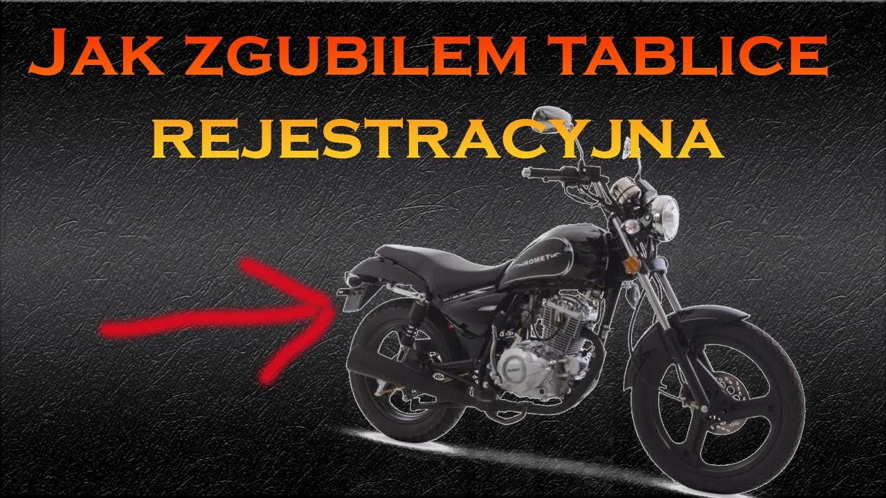 Jak to zgubiłem tablicę rejestracyjną... - Romet Soft Chopper 125