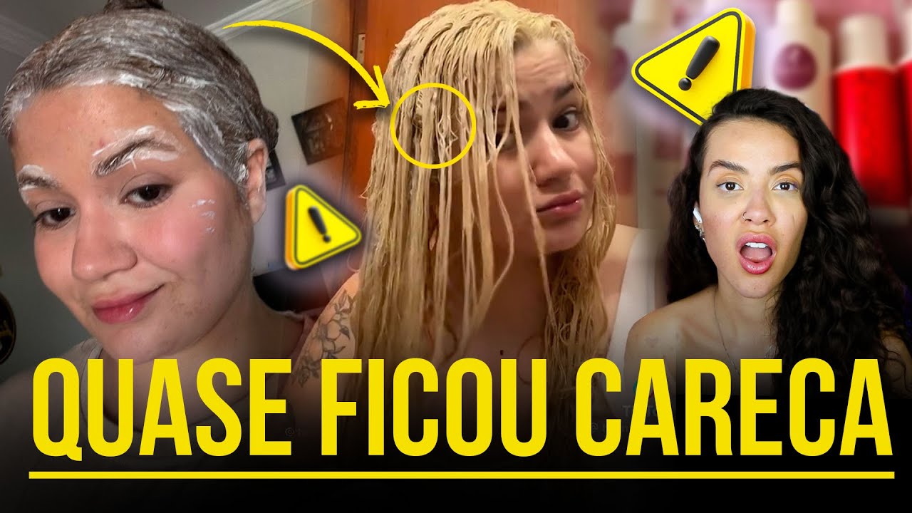 MENINA SEGUIU TUTORIAL DO TIKTOK PRA SER LOIRA DE TINTA E SE DEU MAL!