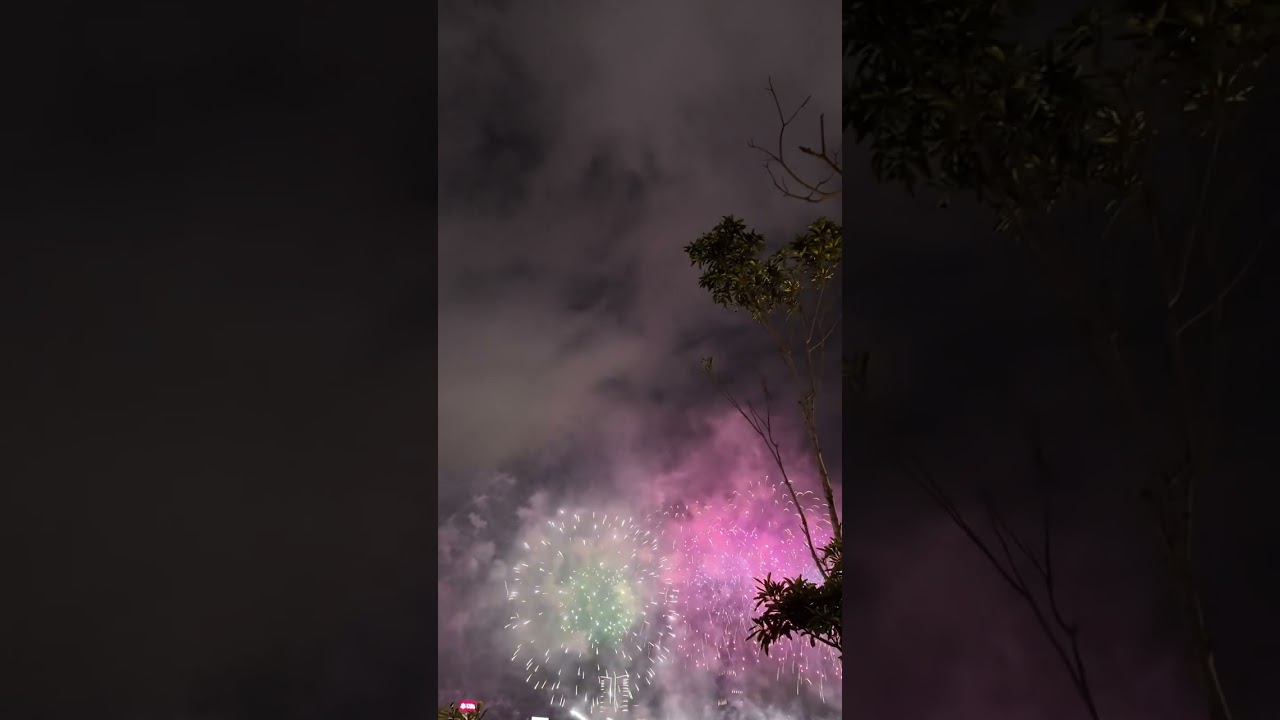 Hong Kong  Fireworks Lights up the Sky 🔥🎇