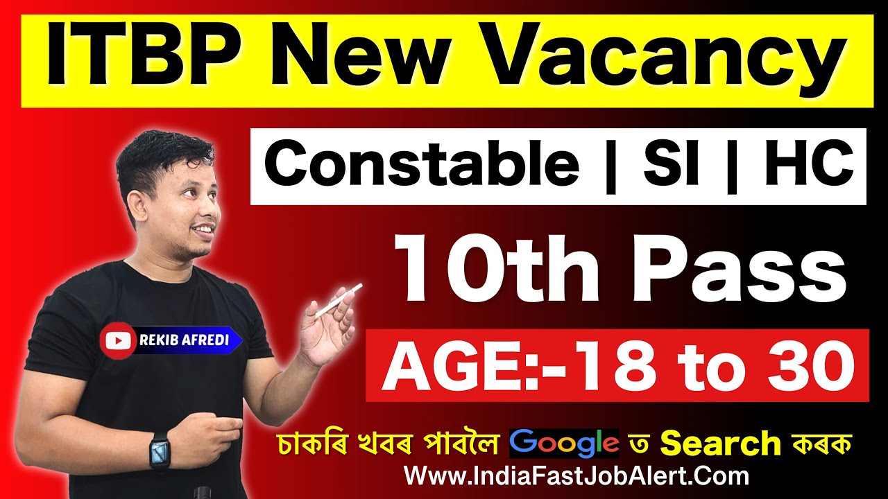 ITBP Constable, Head Constable, SI Recruitment 2024 || ITBP New Bharti 2024 || ITBP New Vacancy 2024