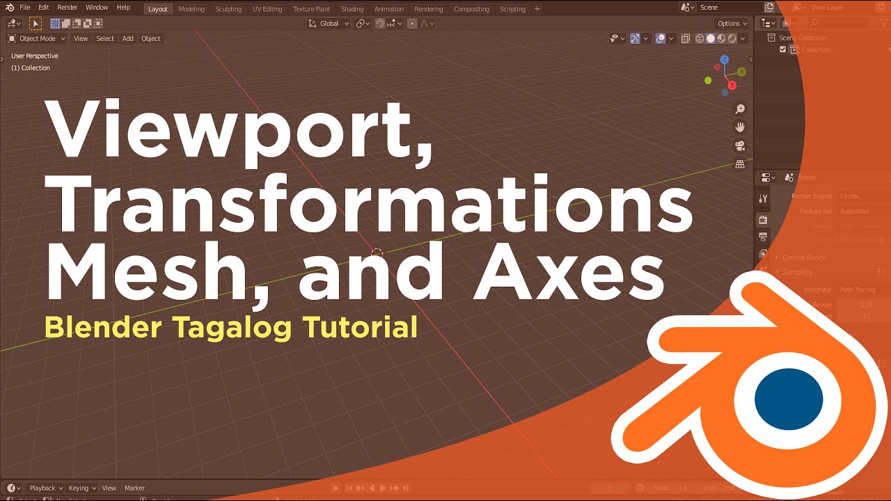 Blender Beginner's Tutorial Part 1 | Tagalog
