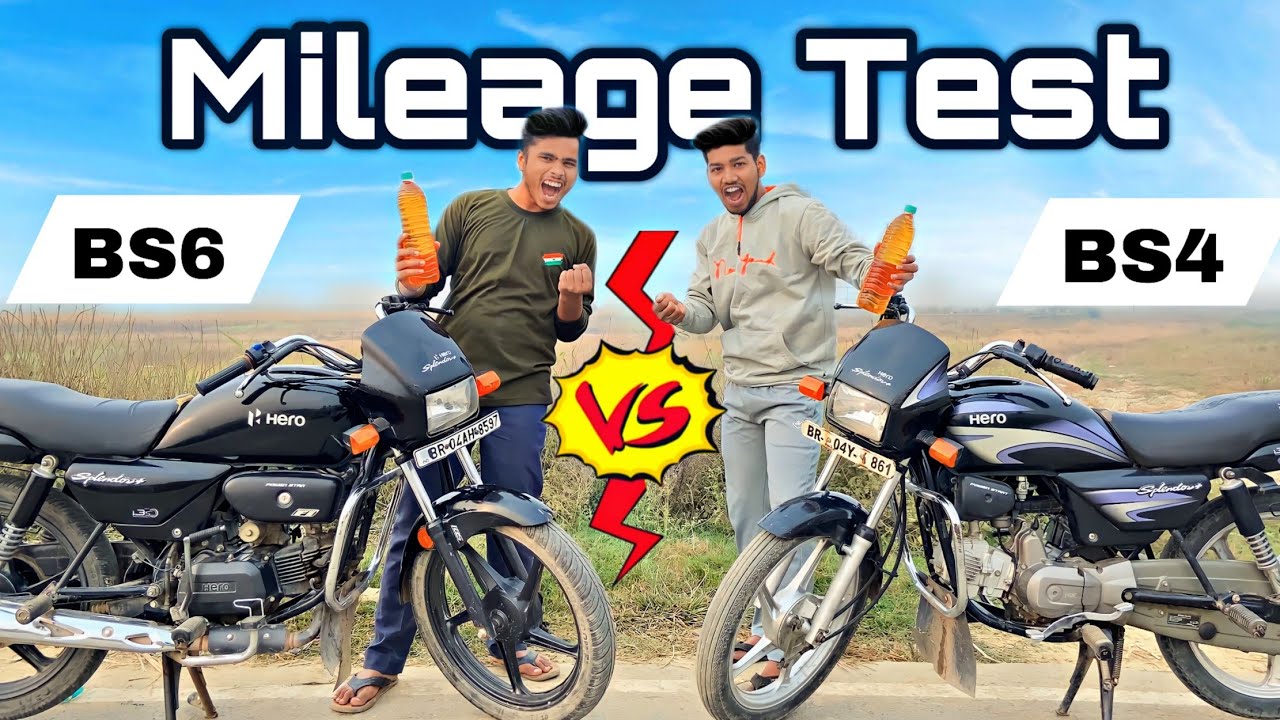 "Splendor BS6 VS BS4: Mileage Test"| कौन कितना चलेगा🤔|