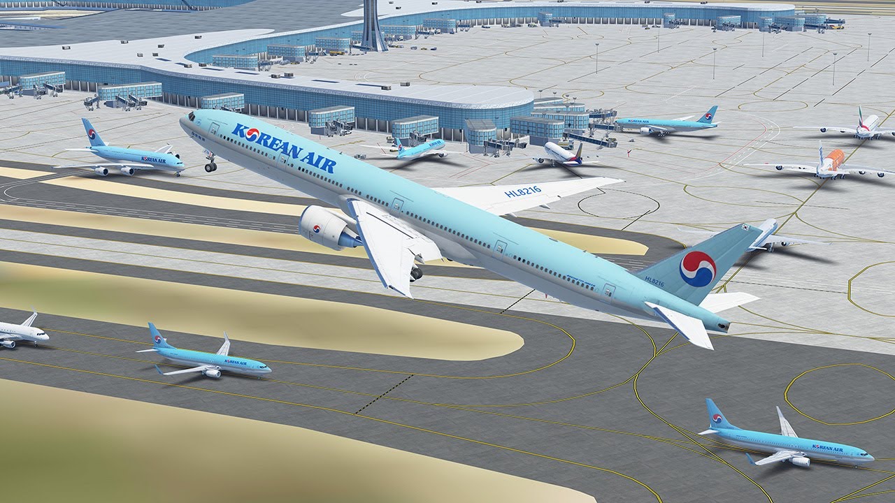 63 Minutes of Plane Spotting at Seoul Incheon International Airport (RKSI) - Infinite Flight