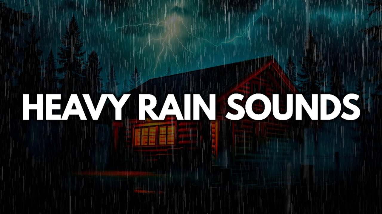 Heavy Forest Rainstorm | Thunder Sounds for Sleeping, Studying & Relaxation