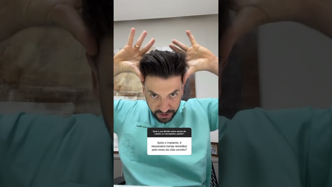 Tratamento ap&oacute;s o transplante capilar