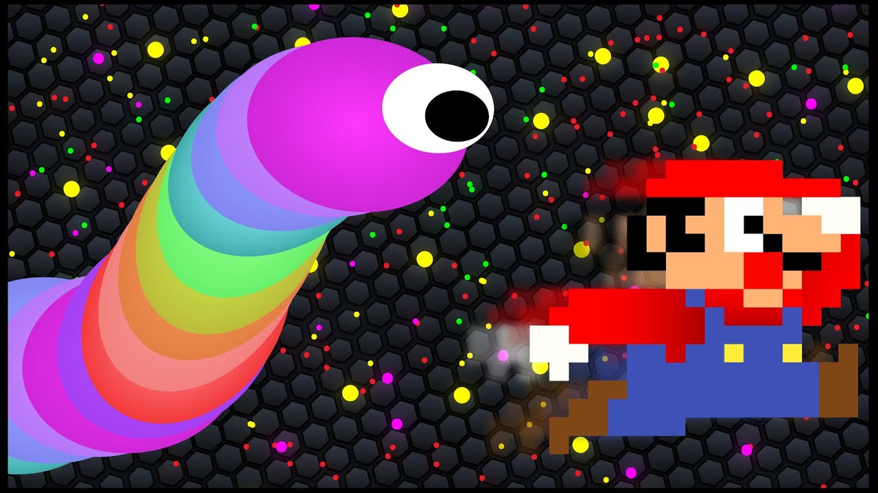 Slither.io Troll Mario (Mario vs Slither.io Maze) | Game Animation
