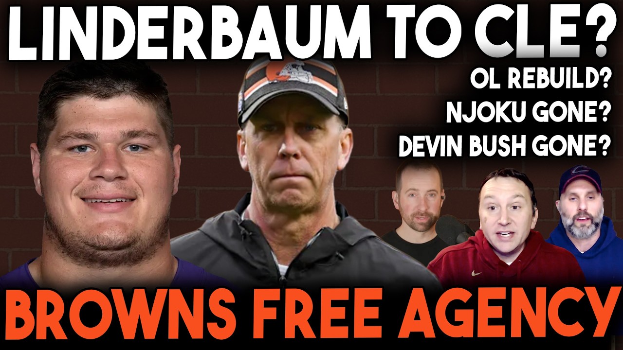 Browns Targeting Tyler Linderbaum? | OL Rebuild + Free Agency Strategy