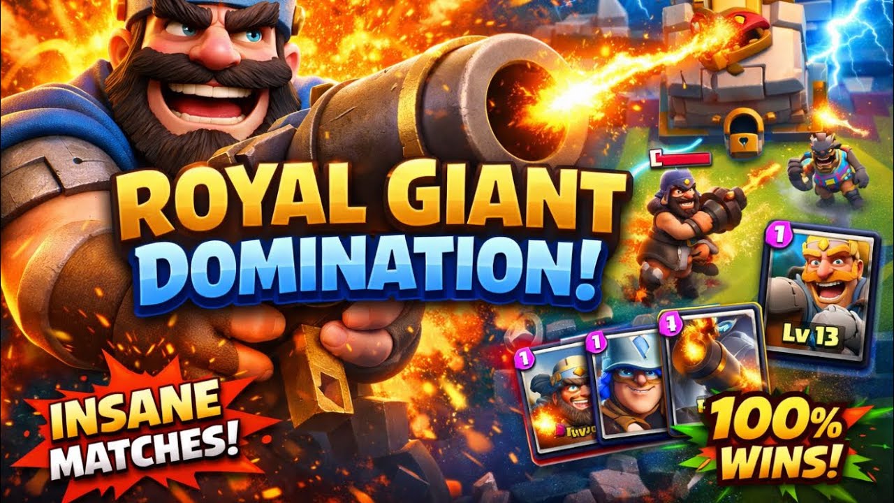 This Royal Giant Deck Is BROKEN! Clash Royale 