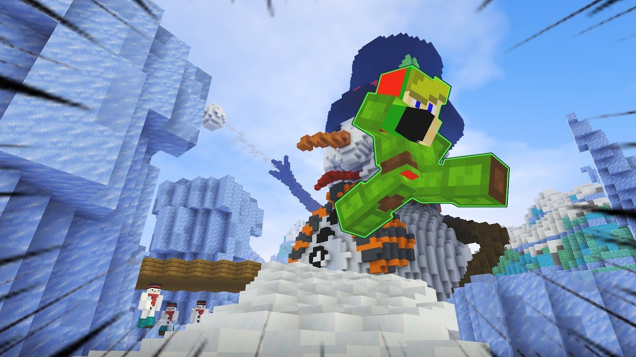 Surviving from the Snowmen on Cubecraft! | LIVE #cubecraft